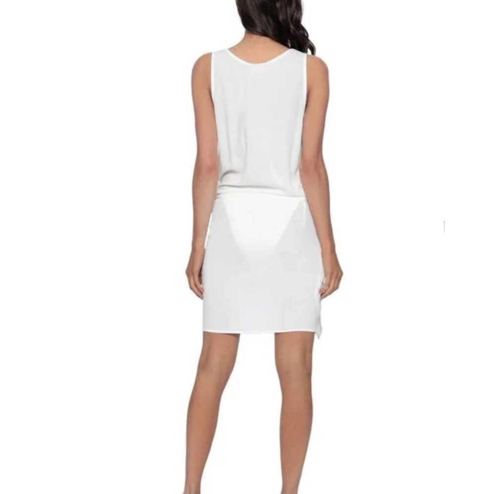 PQ Swim Water Lily Ava Wrap Dress in white size M/L - Picture 2 of 11